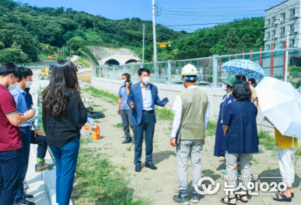 화성시의회 배정수 도시건설위원장, 방음벽 관련 민원 현장 방문