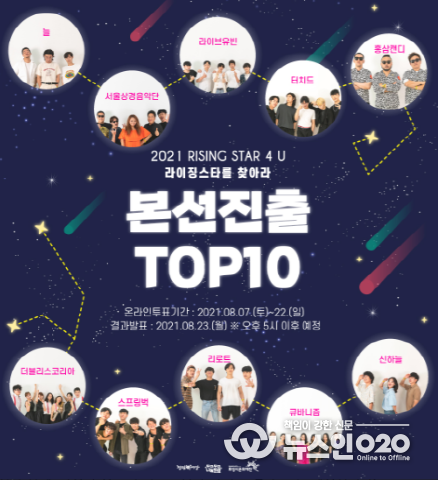 화성시문화재단 ‘2021 라이징스타를 찾아라’ 본선 TOP10