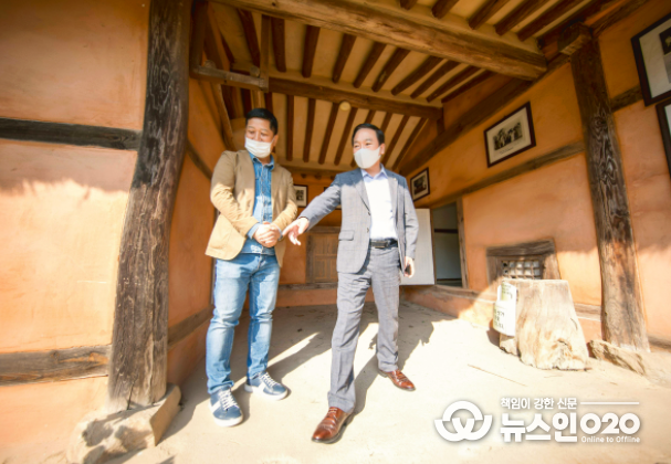 화성시의회 원유민 의장 “고향의 봄 꽃동산 조성사업” 현장방문