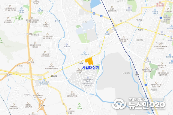 사업 대상지 지도