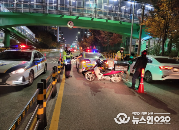 불법이륜차 합동단속