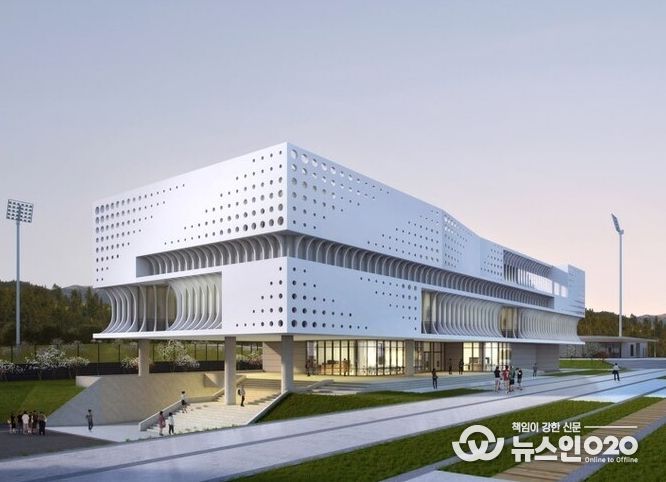 부산 기장군 야구 박물관 건축물 조감도.