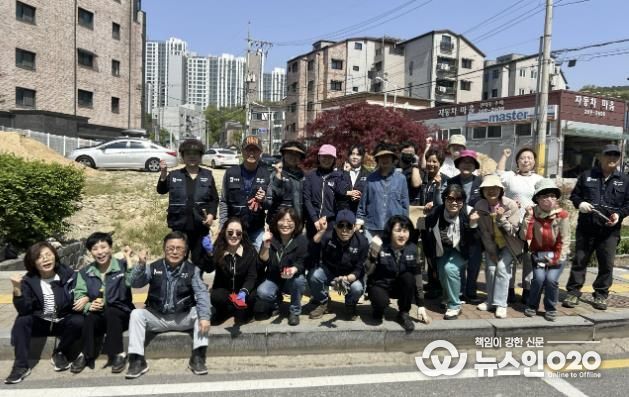 수원시 장안구 파장동, 봄맞이 손바닥정원 정비