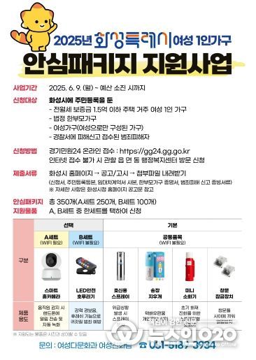 여성1인가구 안심패키지 포스터