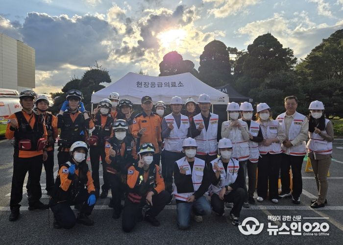송탄보건소, 재난대비 훈련 ‘현장응급의료소’ 운영