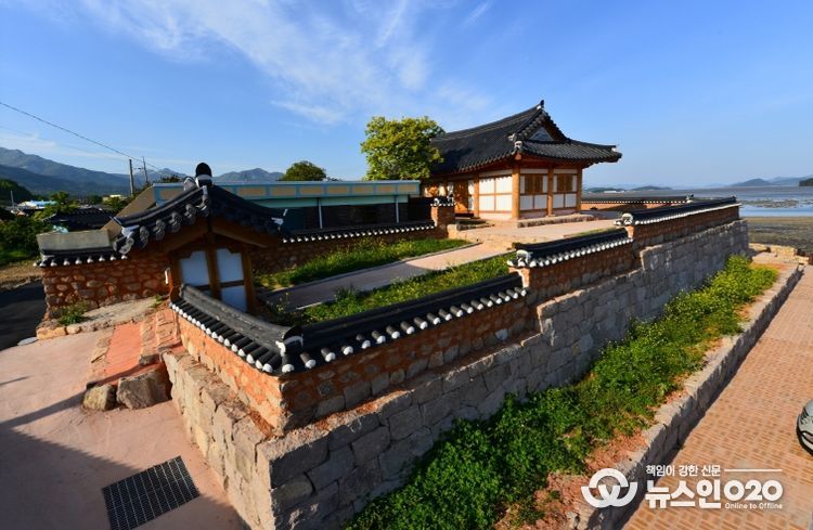 북평면 남창리 달량진성 해월루 일원 전경