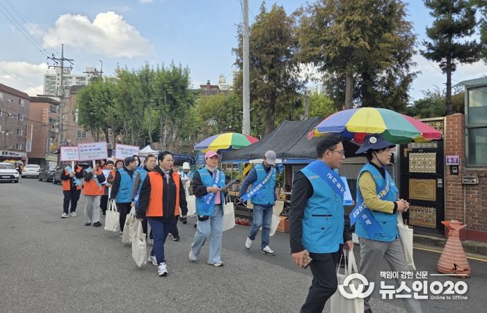 군자동, 한파 대비 복지 사각지대 발굴 캠페인 추진