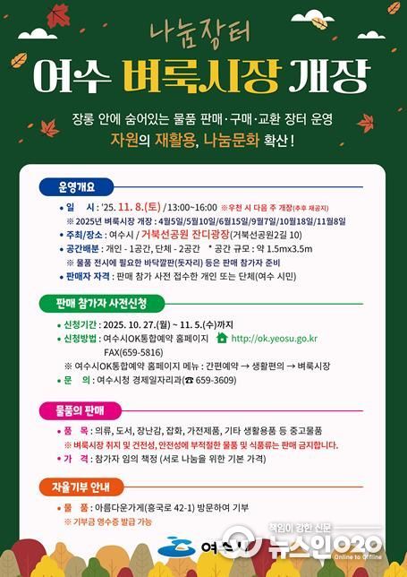 ‘제6회 여수벼룩시장’ 포스터