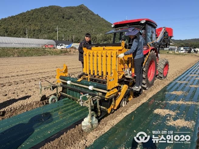 고흥군, 마늘 기계화로 마늘 주산지 명성 되찾기 나서