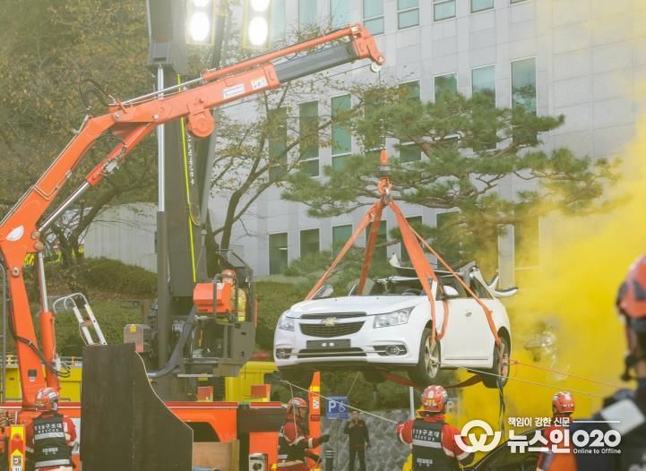 강북구가 지난 24일 실시한 ‘2025 재난대응 안전한국훈련’ 전경