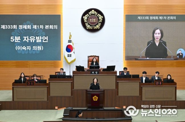 제333회 서울특별시의회 정례회 이숙자 운영위원장 5분 자유발언
