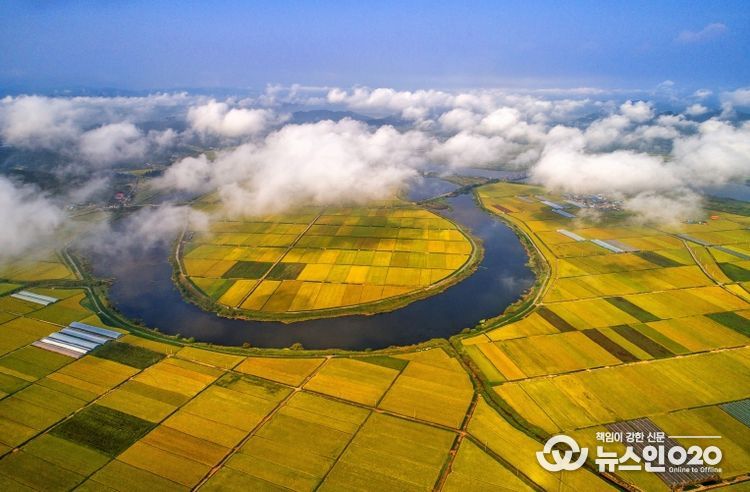 ‘남도의 젖줄’ 영산강 유역에 드넓게 펼쳐진 나주평야. 나주가 ‘농도 전남’의 대표 지역임을 보여준다.
