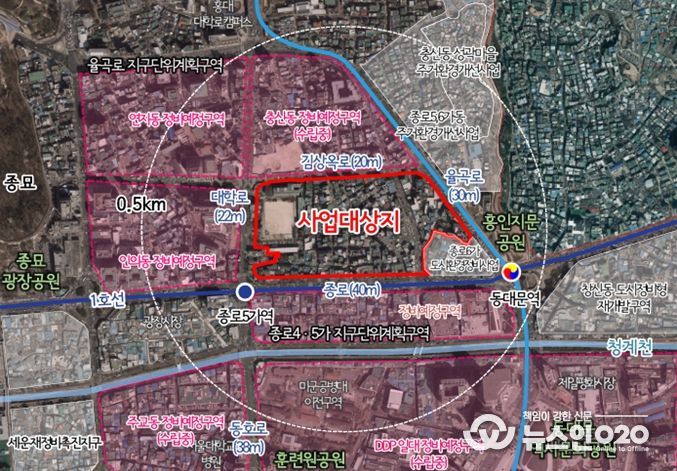 위치도 (효제동 292-2번지 일대)