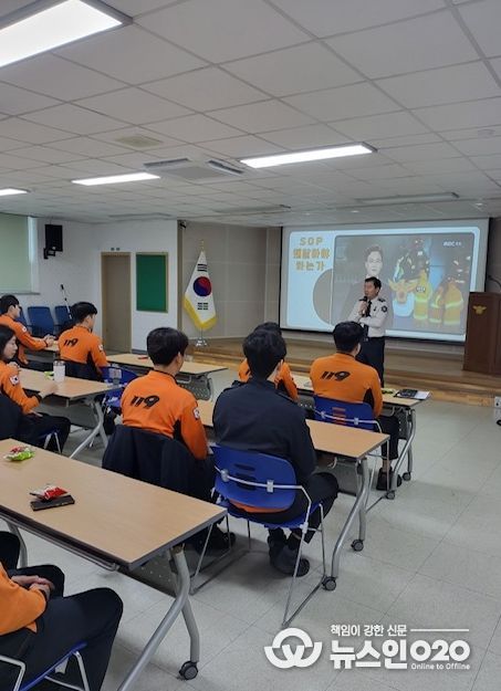 강진소방서, 구급대원 역량강화 특별교육 실시
