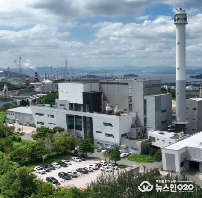 현재 여수시 도시형폐기물 종합처리시설(소각시설) 전경