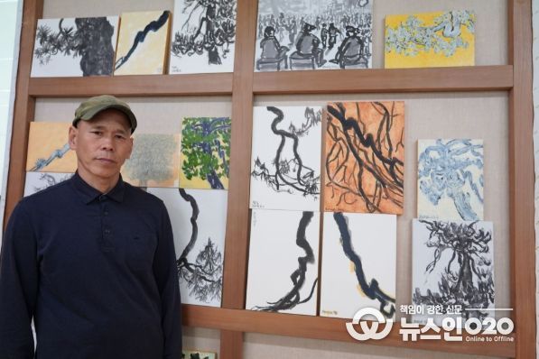‘수성송 화가’김창수 개인전“해남의 시간과 삶을 화폭에 담다”