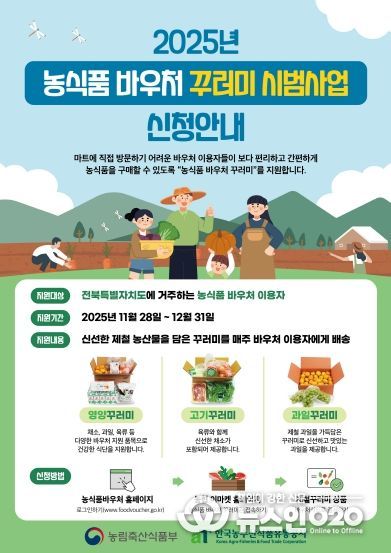 ‘농식품 바우처 꾸러미 시범사업’ 포스터