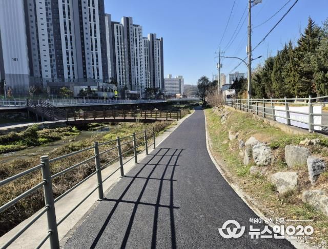 용인특례시 처인구 금어천 자전거·보행자 겸용도로 정비 완료