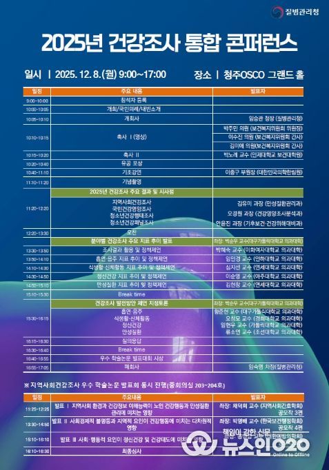 2025 건강조사 통합 콘퍼런스 포스터