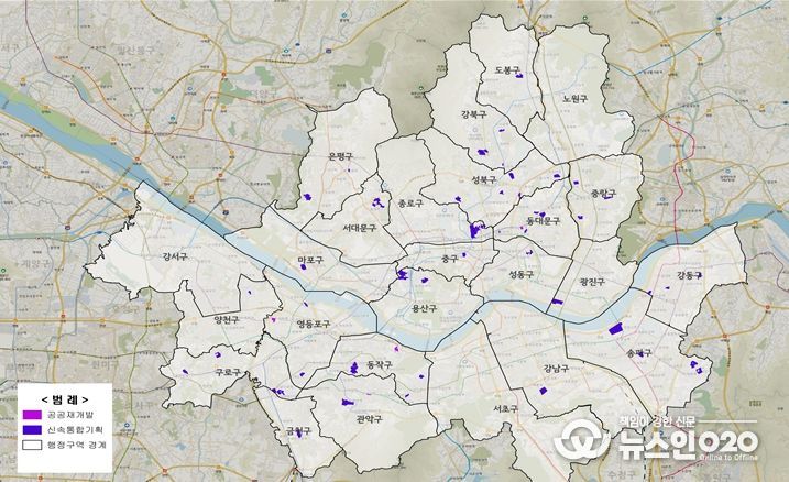 토지거래허가구역 재지정, 재지정 및 조정 위치