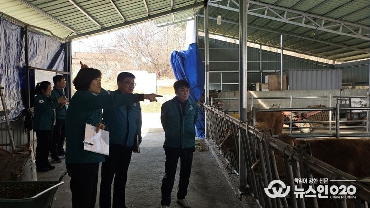 충북도, 겨울철 대설‧한파 대비 축산농가 현장점검 실시