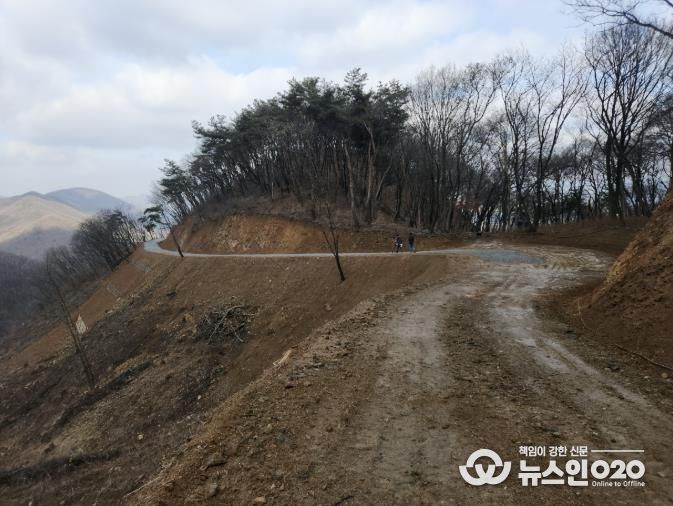 용인특례시가 처인구 원삼면 학일리 일원에 조성한 간선임도