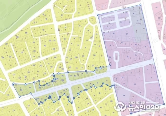 행리단길 일원 지역상생구역 구역도