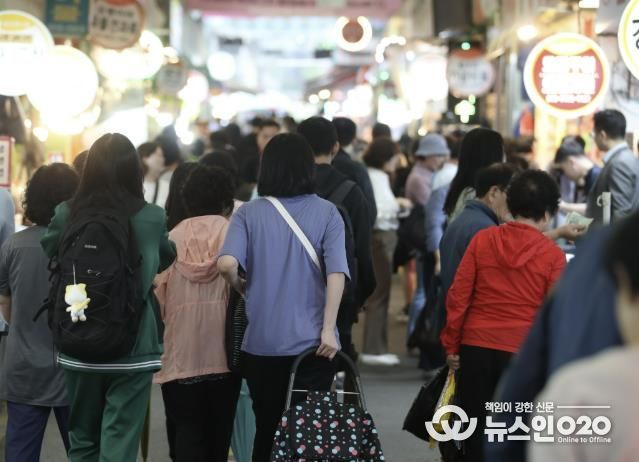 광명새마을시장 전경