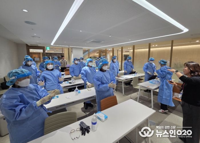 의왕시, 노인주거복지시설 감염예방 교육 실시