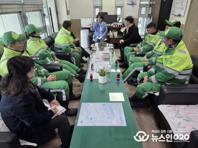 수원시 권선구 호매실동, 환경관리원과 청소대행업체와의 간담회 개최