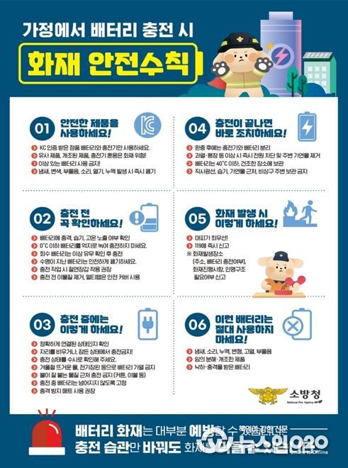 리튬이온 배터리 화재안전수칙