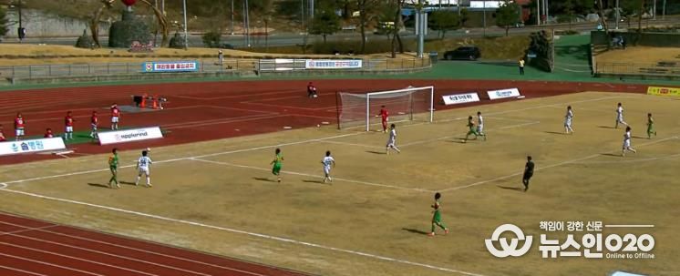 금산인삼에프씨(FC) 승리 하이라이트 이미지 및 경기 모습