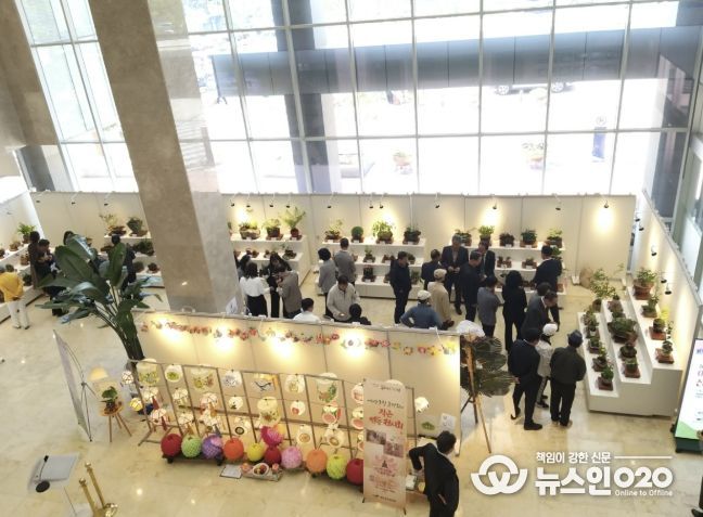 예산군청 전시관 전시 모습