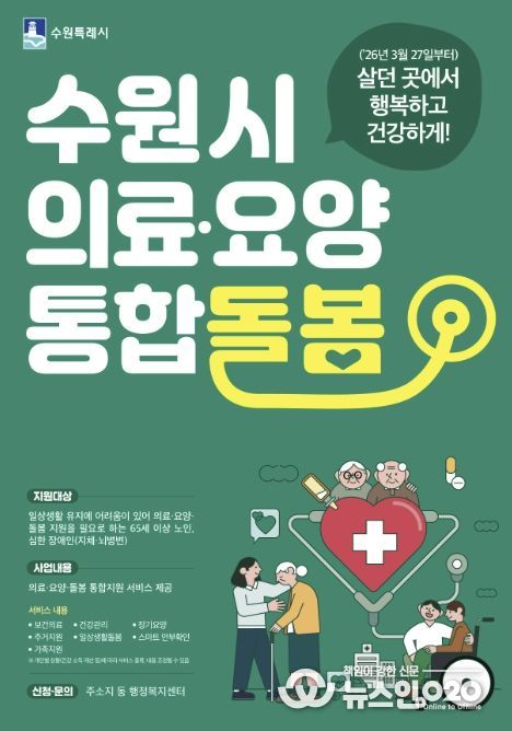 수원시 ‘의료·요양 통합돌봄’ 사업 홍보물