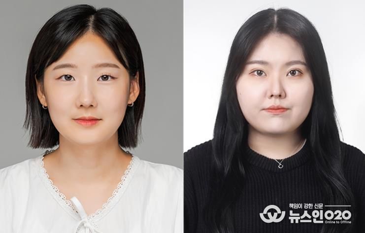 경상국립대학교 약학과 석·박사통합과정 최세연 씨와 건축공학과 박사과정 김유경 씨(왼쪽부터).