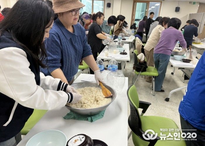 생활개선의왕시연합회, 전통주 만들기 수업 진행