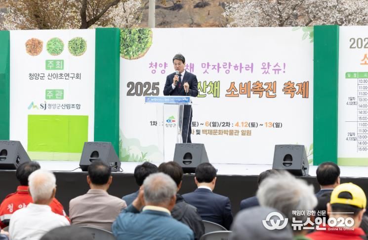 지난해 청양산채소비촉진 축제 모습
