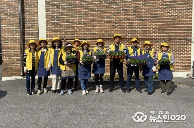 수원시 장안구 정자1동, 손바닥정원 조성 활동 전개