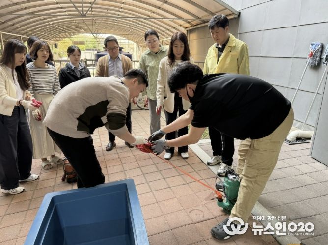 의왕시 부곡동주민센터, 장마철 집중호우 대비 전 직원 선제적 대응 훈련 실시